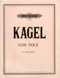 Kagel, M: Con voce