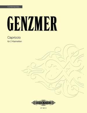 Genzmer, H: Capriccio for Two Clarinets