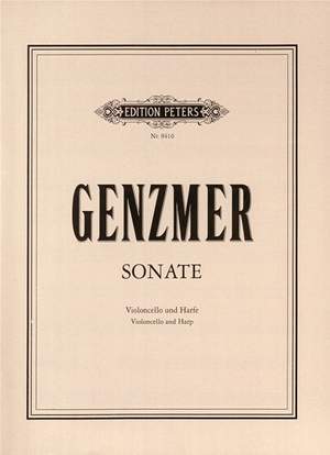 Genzmer, Harald: Sonata for Cello and Harp
