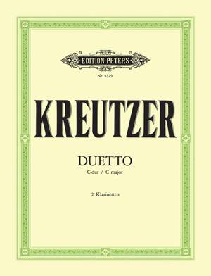 Kreutzer, C: Duet in C for 2 Clarinets