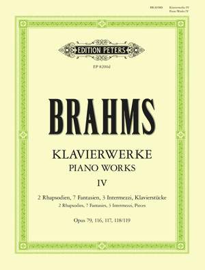 Brahms: Piano Works Vol.4: Collected Shorter Pieces