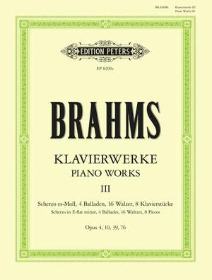 Brahms: Piano Works Vol.3: Collected Shorter Pieces