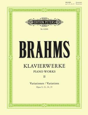 Brahms: Piano Works Vol.2: Variations