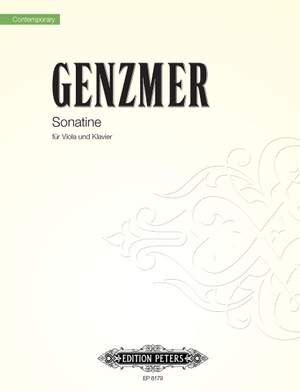 Genzmer, H: Sonatina for Viola and Piano