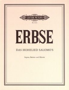 Erbse, H: Das Hohelied Salomo's, Op. 26