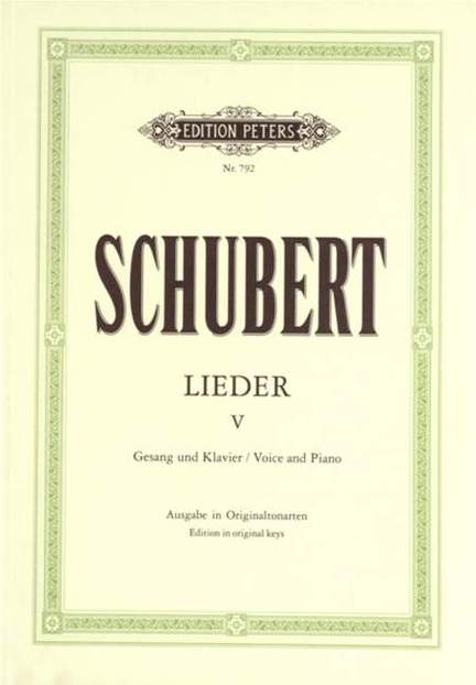 Schubert: Songs Vol.5