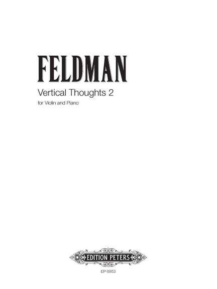 Feldman, M: Vertical Thoughts II