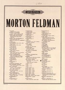 Feldman, M: Two Pieces