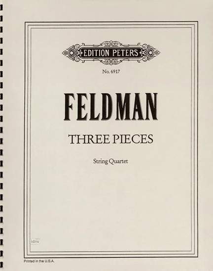 Feldman, M: Three Pieces