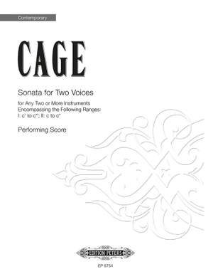 Cage, J: Sonata for Two Voices