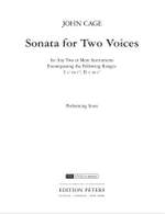Cage, J: Sonata for Two Voices Product Image