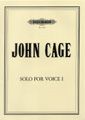 Cage, J: Solo for Voice 1