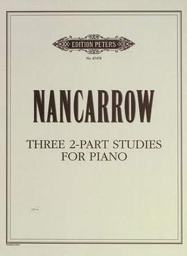 Nancarrow, Conlon: Three 2-part Studies for Piano