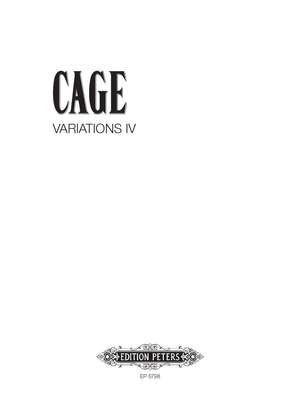 Cage, J: Variations IV