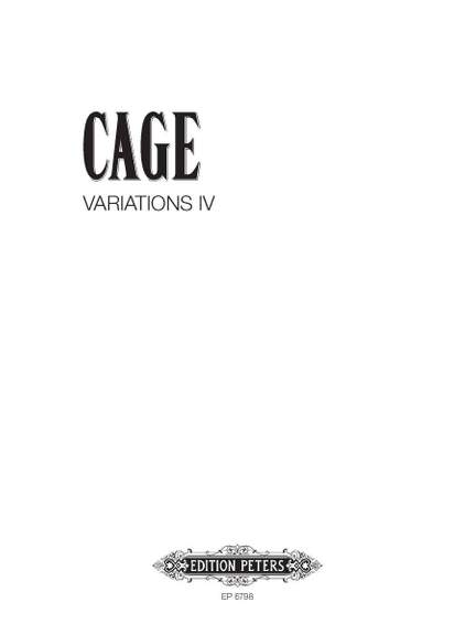 Cage, J: Variations IV