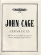 Cage, J: Credo in US