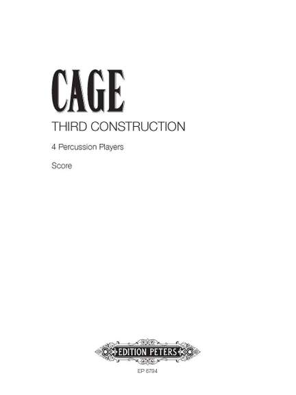 Cage, J: Third Construction