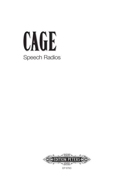 Cage, J: Speech