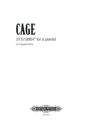 Cage, J: 31'.57.9864'' For a Pianist