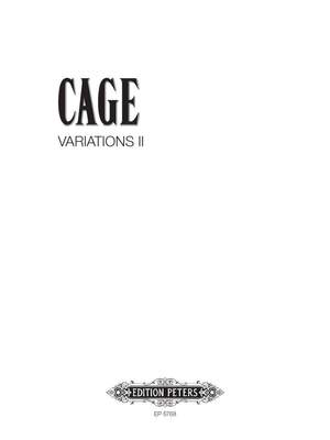 Cage, J: Variations II