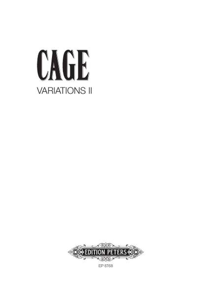 Cage, J: Variations II