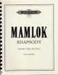 Mamlok, U: Rhapsody