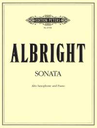 Albright, W: Sonata for Alto Saxophone and Piano