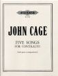 Cage, J: Five Songs for Contralto