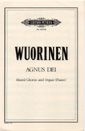 Wuorinen, C: Agnus Dei (from the Mass)
