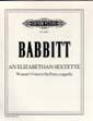 Babbitt, M: An Elizabethan Sextet