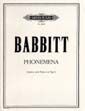 Babbitt, M: Phonemena