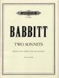 Babbitt, M: Two Sonnets