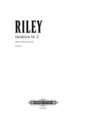 Riley, D: Variations III