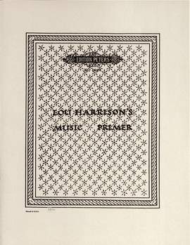 Harrison, L: Lou Harrison's Music Primer