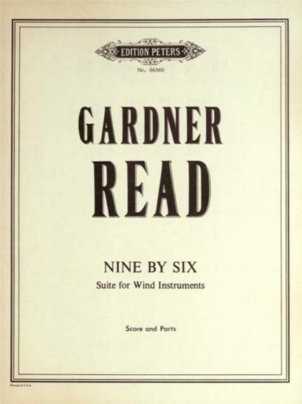 Read, G: Nine by Six (Suite for Wind Instruments)