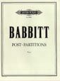 Babbitt, M: Post-Partitions