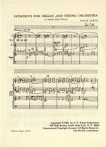 Curtis, E: Concerto for Organ and String Orchestra Product Image