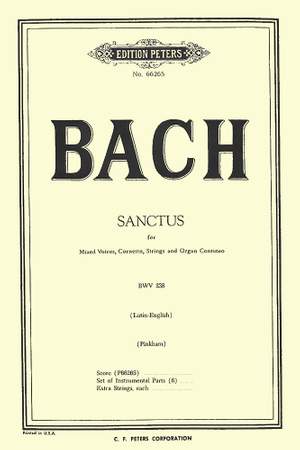 Bach, J.S: Sanctus in D BWV 238