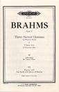 Brahms: 3 Sacred Choruses Op.37