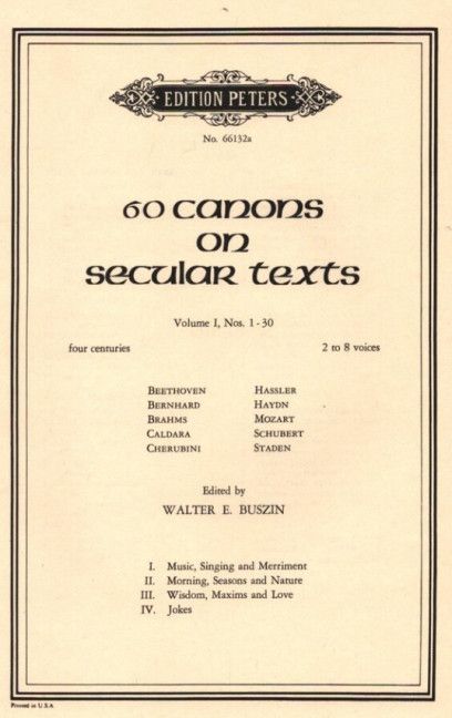 60 Canons on Secular Texts Vol.1