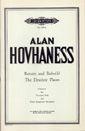 Hovhaness, A: Return and Rebuild the Desolate Places Op. 213