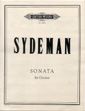 Sydeman, W: Clarinet Sonata
