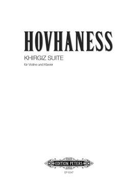 Hovhaness, A: Khirgiz Suite Op. 73