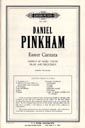 Pinkham, D: Easter Cantata