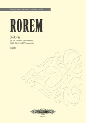 Rorem, N: Sinfonia for 15 Wind Instruments