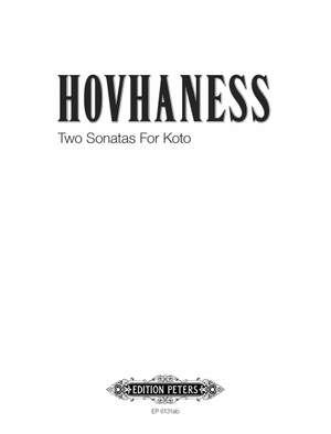 Hovhaness, A: Two Sonatas Op. 110