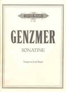 Genzmer, H: Sonatina for Trumpet and Piano