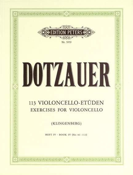 Dotzauer: 113 Cello Studies Volume 4