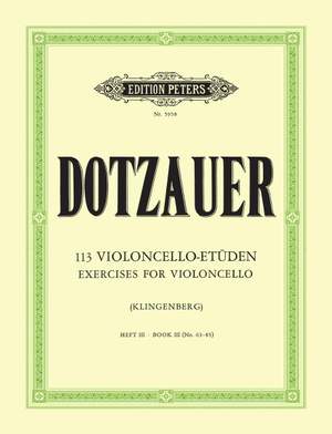 Dotzauer: 113 Cello Studies Volume 3