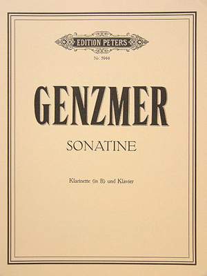 Genzmer, H: Sonatina for Clarinet and Piano